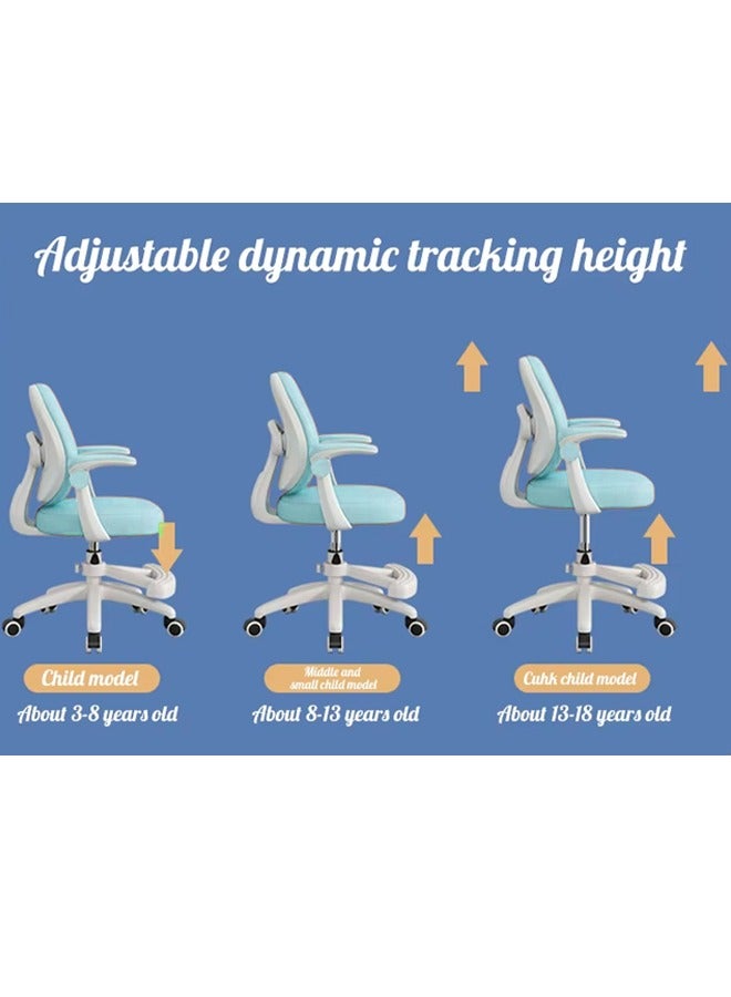 Generic Kids Desk Chair, Study Chair for Boys Girls with Height Adjustable, Swivel Task Student Chairs for 4-12, Growing Teen Office Chair for Home/School/Office  - Image 5