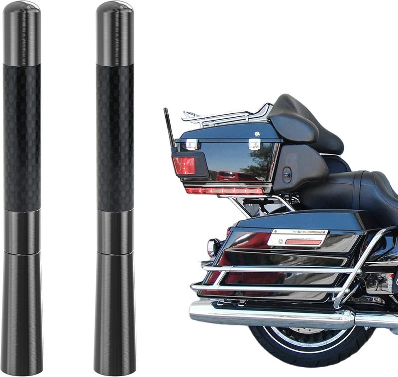 Tecreddy StickyDeal 2-Pack 4.7 inch Motorcycle Antenna Replacement for Harley Davidson 1989-2021 - Image 1