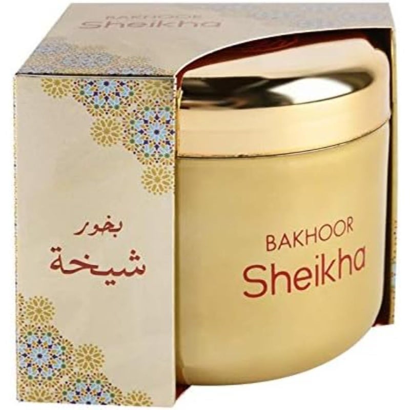 ZAMZIN Bakhoor Sheikha, bakhoor sheikh by al sahrah, bakhoor sheikh al khayam zafron, Hamidi Bakhoor, Exotic aroma, Bakhoor 70g, Cultural fragrance, Luxury incense, Bakhoor gift - Image 2