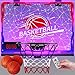 flybakiz Mini Indoor Basketball Hoop with 7Color Lights 3Light Effects Scoreboard TimerOver The Door Bedroom Office for 312 Year Old Kids Boys Birthday Christmas A - Image 3