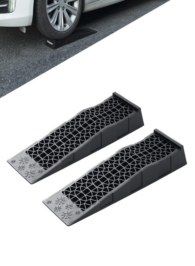 Donext Ramps Low Profile Plastic Car Service Ramps 3 Ton Truck Vehicle - 2 Pack - Image 1