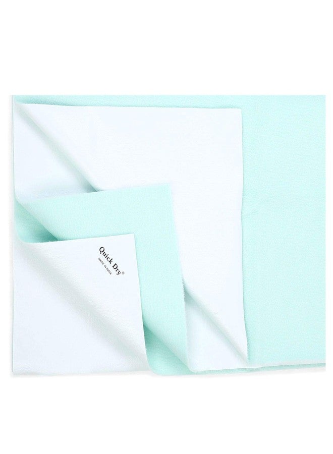 Quick Dry Baby Bed Protector (Small, Sea Green) - Image 2