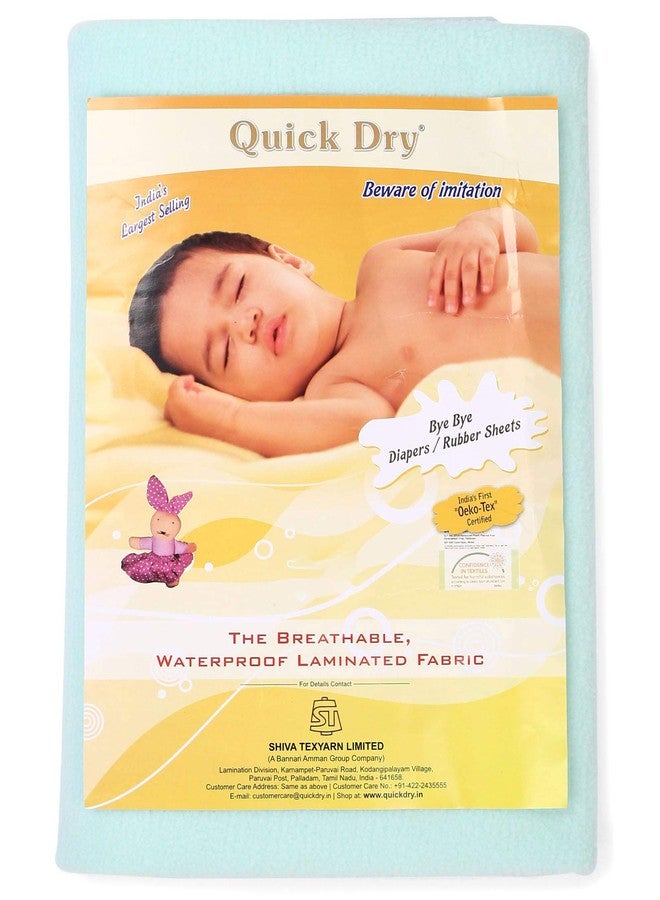Quick Dry Baby Bed Protector (Small, Sea Green) - Image 3
