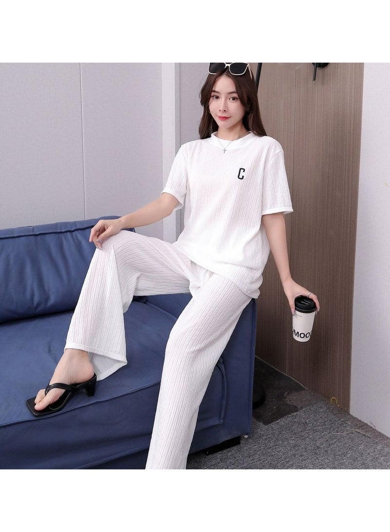 DubaiGallery Women's Collared Neck With Short Sleeve Pyjama Set