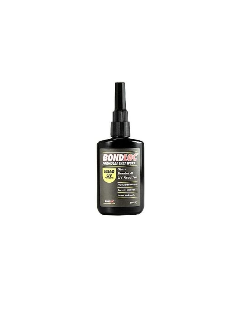 BONDLOC UV Adhesive Glass Bonder and UV Reactive 50ml - Bondloc B360UV  - Image 3