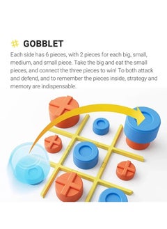 جيكر ألعاب ألغاز الشطرنج  Super TIC TAC TOE BOLT، ألعاب لوحية عائلية صغيرة الحجم وقابلة للحمل، ألعاب شطرنج للأطفال كهدية  - Image 5
