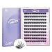 GAQQI Lash Clusters Individual Lashes D Curve DIY Lash Extension 14mm False Eyelash Clusters 120 PCS Natural Wispy Cluster Lash Wisps GQ19D14mm - Image 2
