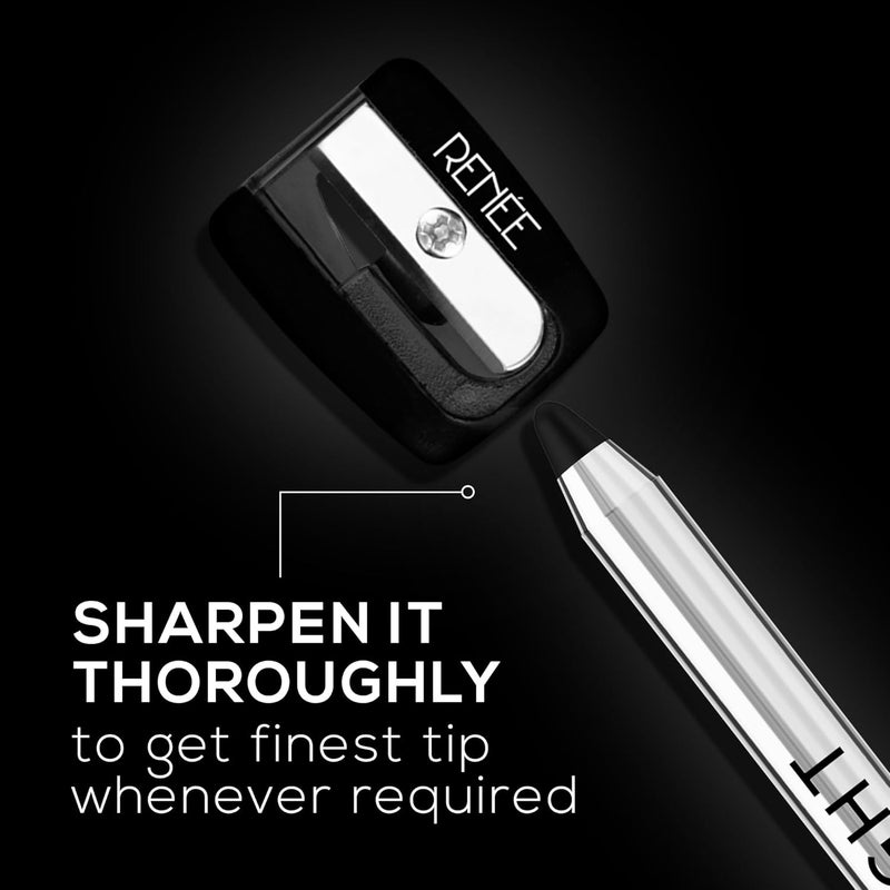 RENEE Midnight Kohl Pencil Smudgeproof And Waterproof Matte Kajal 24 Hrs Long Stay Darkest Black One Swipe Application Rich Color Payoff Vitamin EOlive Oil And Castor Oil15 GmPack Of 3 - Image 5