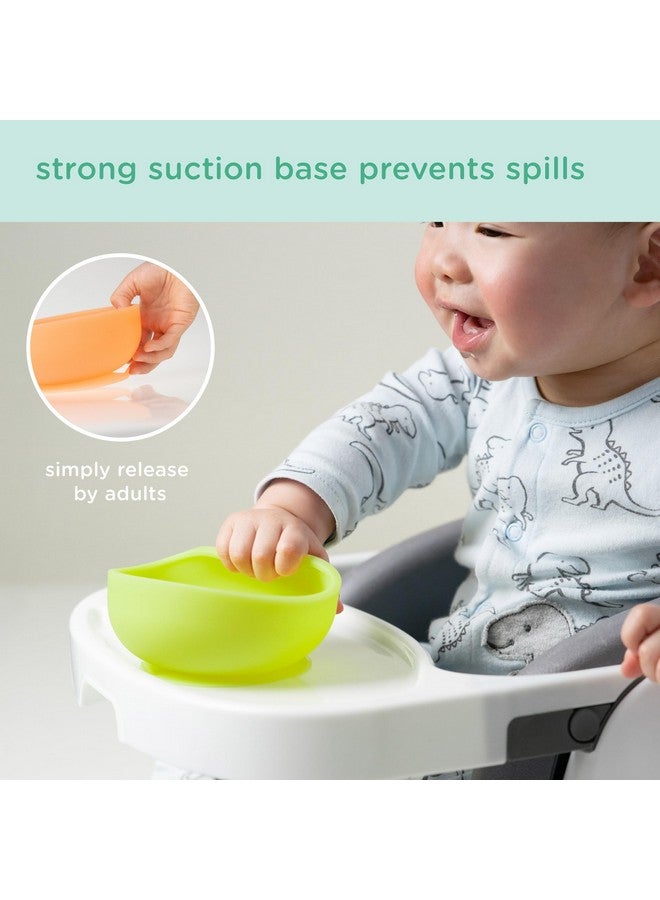 Olababy 100% Silicone Suction Bowl with Lid for Independent Feeding | First Stage Self Feeding Essential for Toddlers and Kids| Baby Led Weaning Snack Feeder | Food Container and Storage | - Image 2