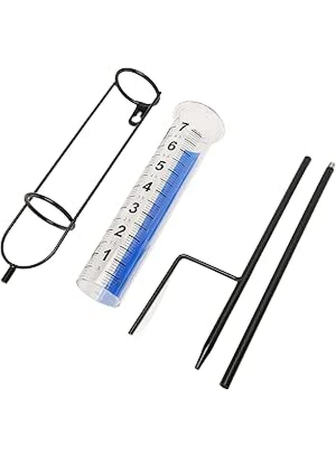7 Inch Detachable Rain Gauge with Easy Install Stable Design for Garden Lawn Patio - Image 1