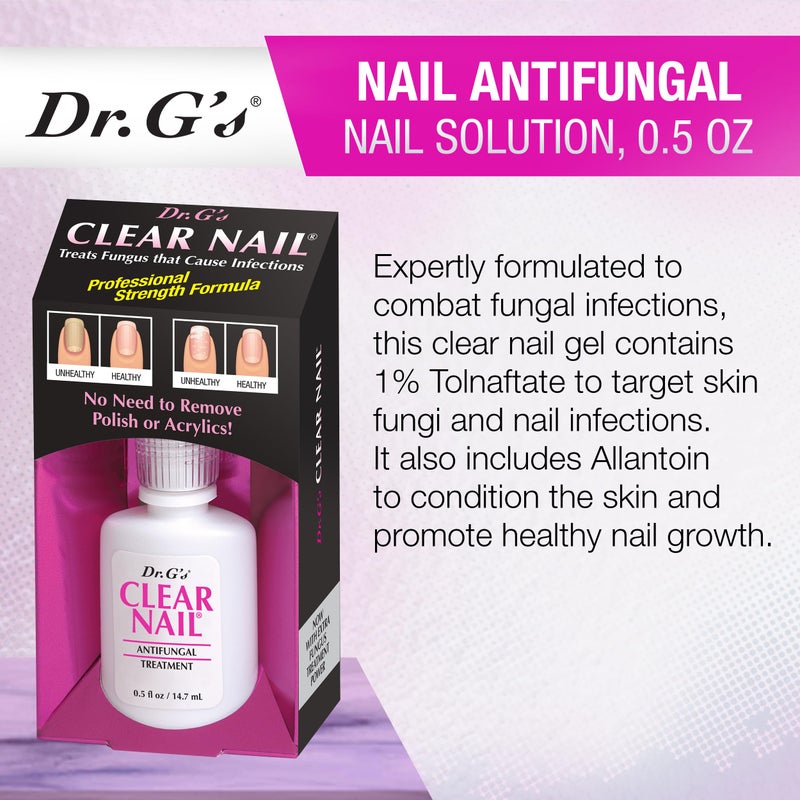 Dr. G's Clear Nail Antifungal Treatment, 0.5 Fluid Ounce - Image 3