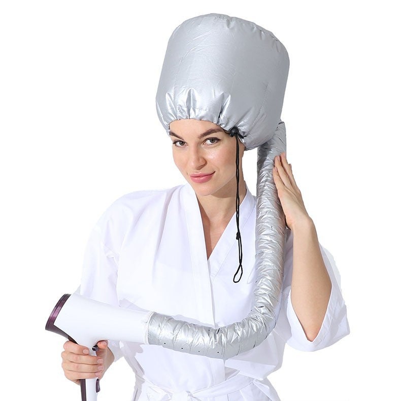 Factory Supply Hair Dryer Hat Household Hair Dryer Hat Headset Drying Hat Upgraded Hair Dryer Hat Silver dry hair cap [newly upgraded buckle style]