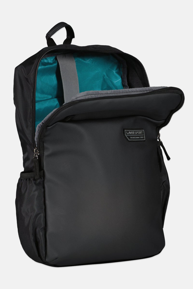 Lavie حقيبة ظهر للرجال بشعار العلامة التجارية، سوداء - Image 3