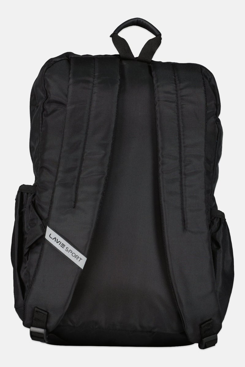 Lavie حقيبة ظهر للرجال بشعار العلامة التجارية، سوداء - Image 2