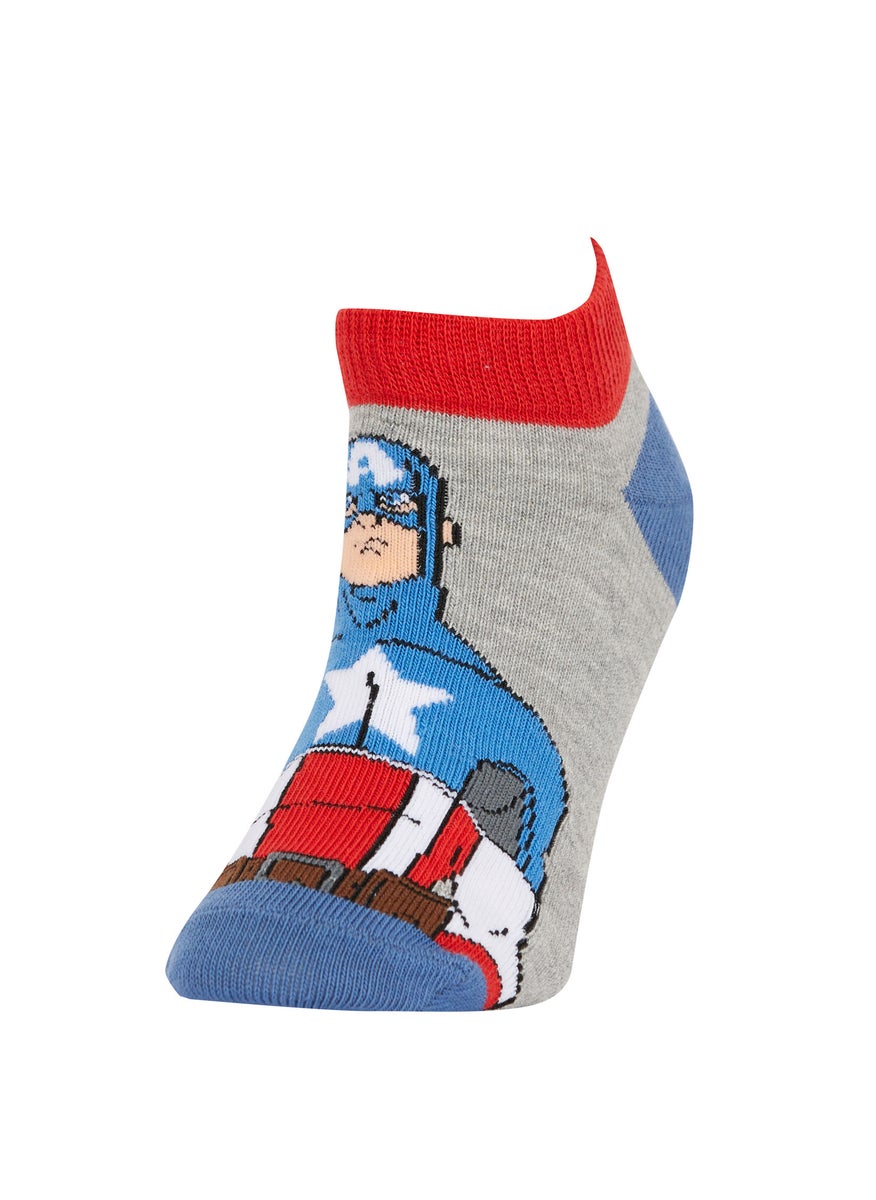 DeFacto Boy Marvel Avengers Licensed 3 pack Cotton Booties Socks  - Image 2
