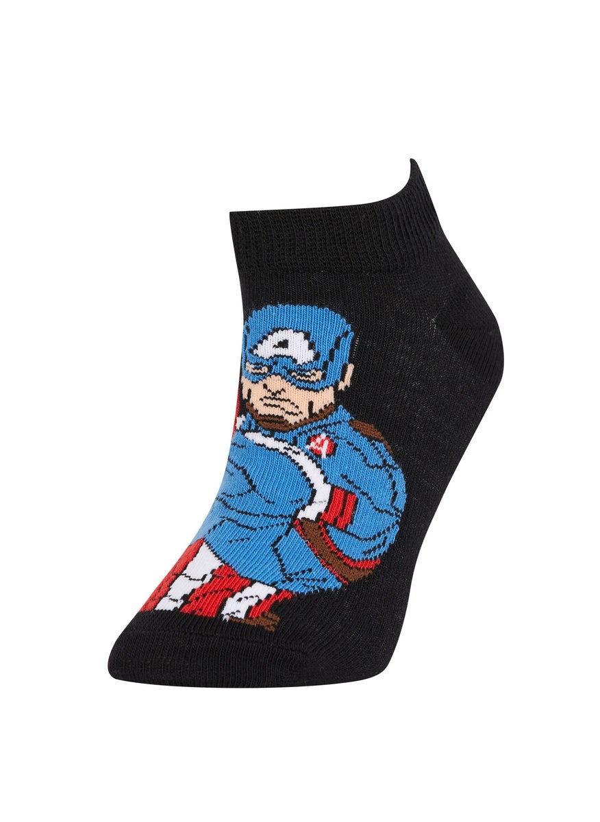 DeFacto Boy Marvel Avengers Licensed 3 pack Cotton Booties Socks  - Image 4