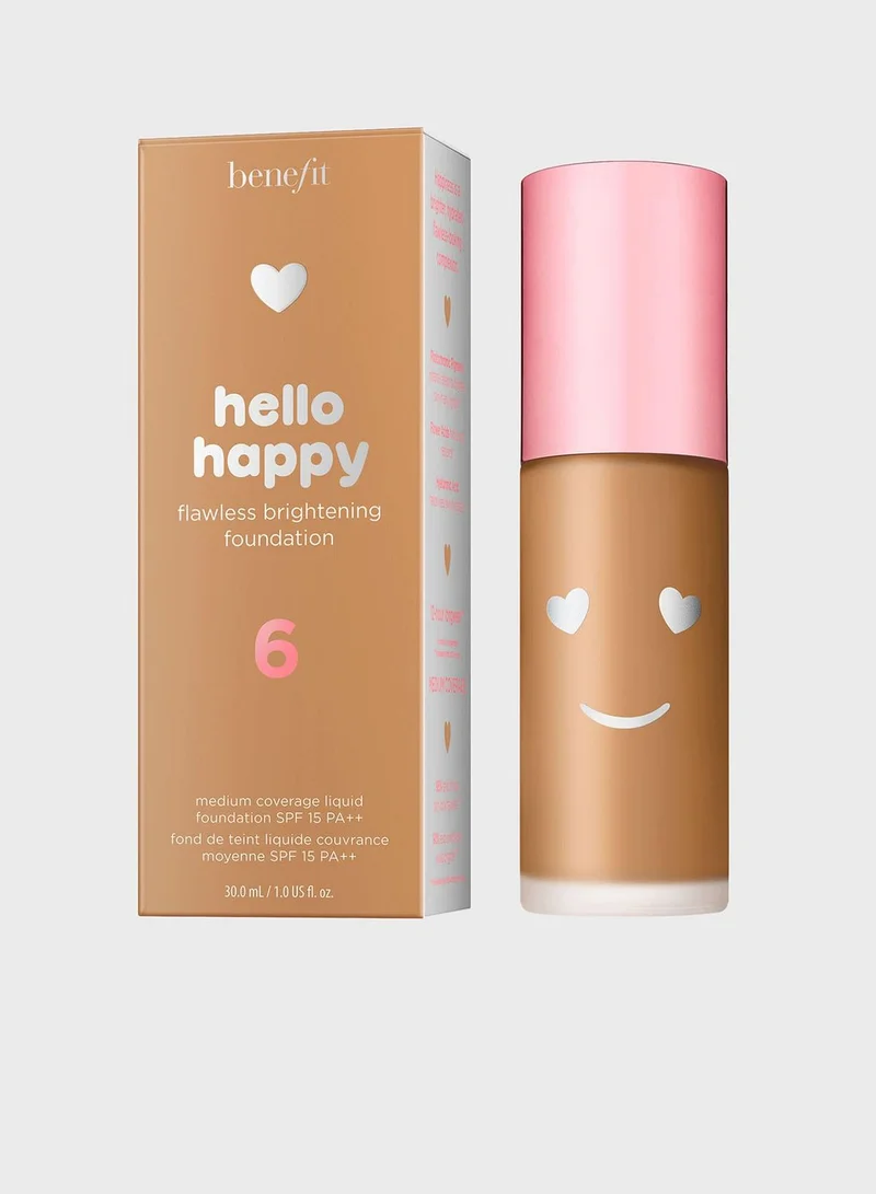 Benefit Cosmetics Hello Happy Flawless Brightening Foundation 06