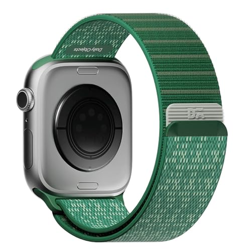 DailyObjects Forest Green Track Nylon Watch Strap Compatible with Apple Watch Series11/10 46mm|Ultra 3/2 and Ultra-49mm |9/8/7 (45mm) | Series SE3/SE2/SE/6/5/4 (44mm) -Watch Not Included - Image 3