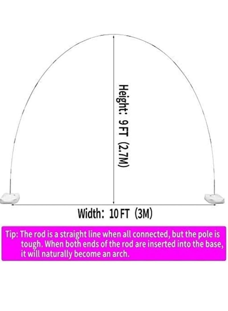 Balloon Arch Kit Balloon Arch Stand Large Adjustable Balloon Arch Stand With Base Outdoor Balloon Support Stand For Birthday Parties Wedding  - Image 2