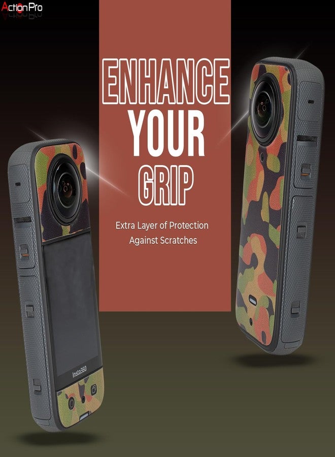 Action Pro Camera Waterproof Skin Compatible with Insta-360 X3 Action Camera (Army) - Image 5