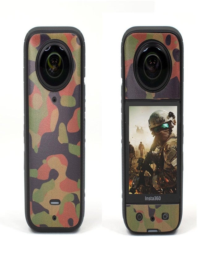 Action Pro Camera Waterproof Skin Compatible with Insta-360 X3 Action Camera (Army) - Image 1