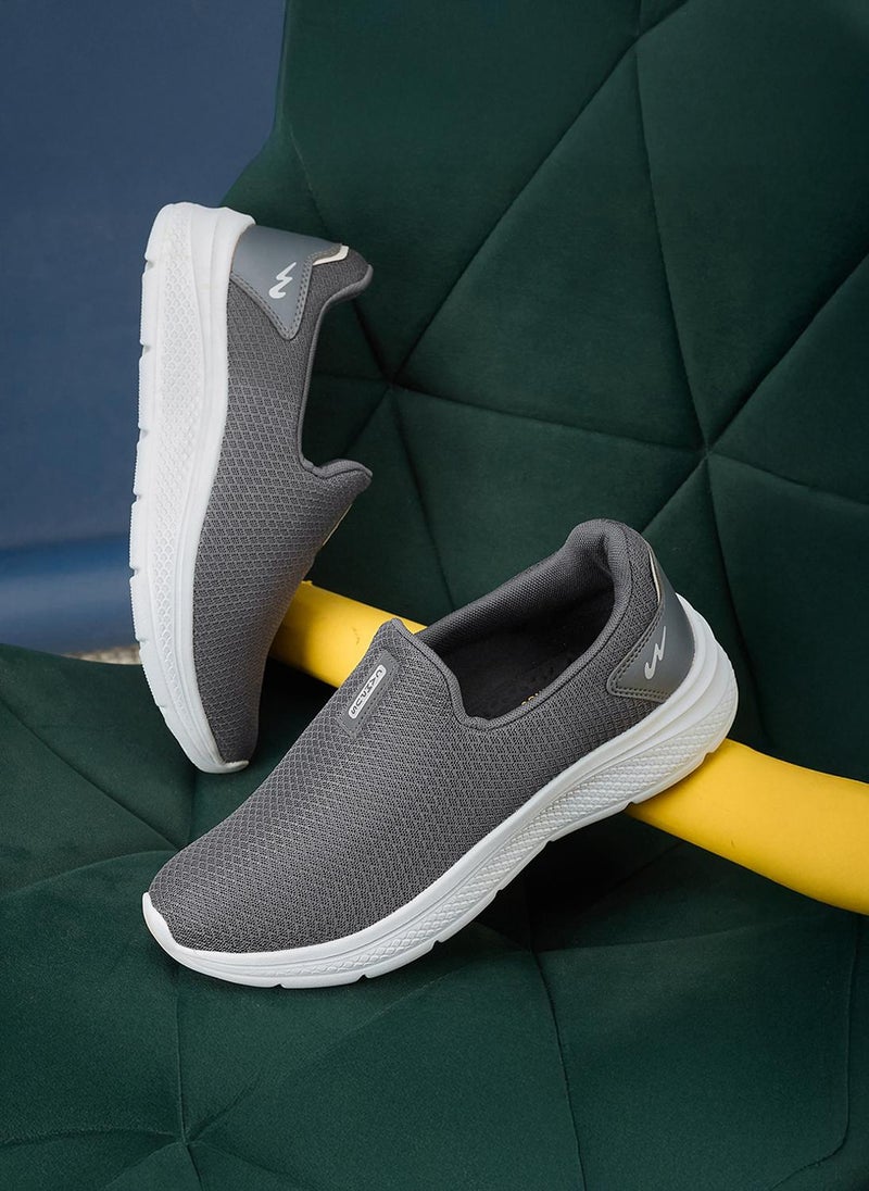 CAMPUS Men Oxyfit Advance Nitro Fly Advance Memory Slip-On Walking Shoes-Grey - Image 4