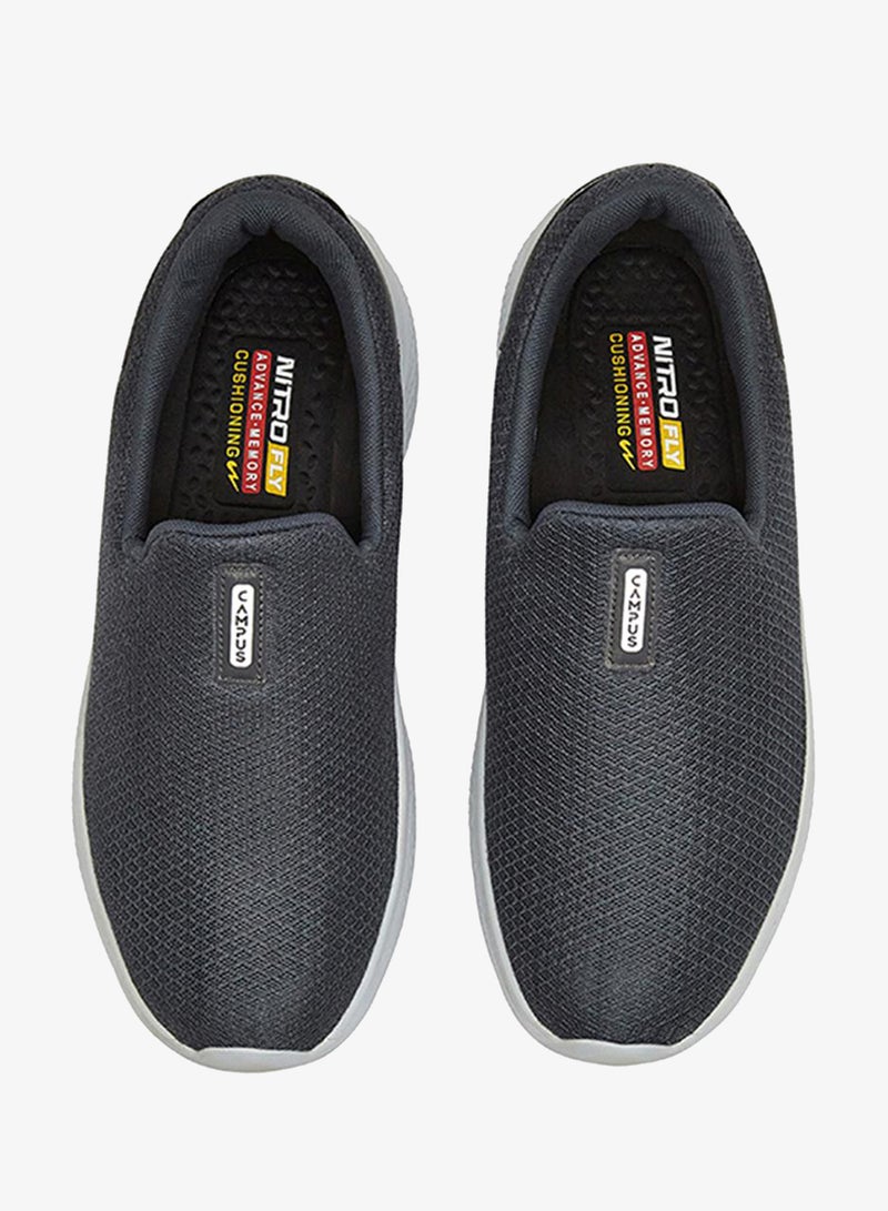 CAMPUS Men Oxyfit Advance Nitro Fly Advance Memory Slip-On Walking Shoes-Grey - Image 2