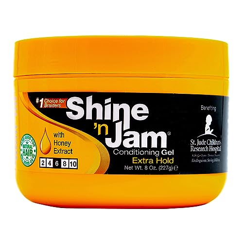 Shine 'n Jam Shine N Jam Conditioning Gel Extra Hold 8 Ounce (Pack of 2) - Image 1