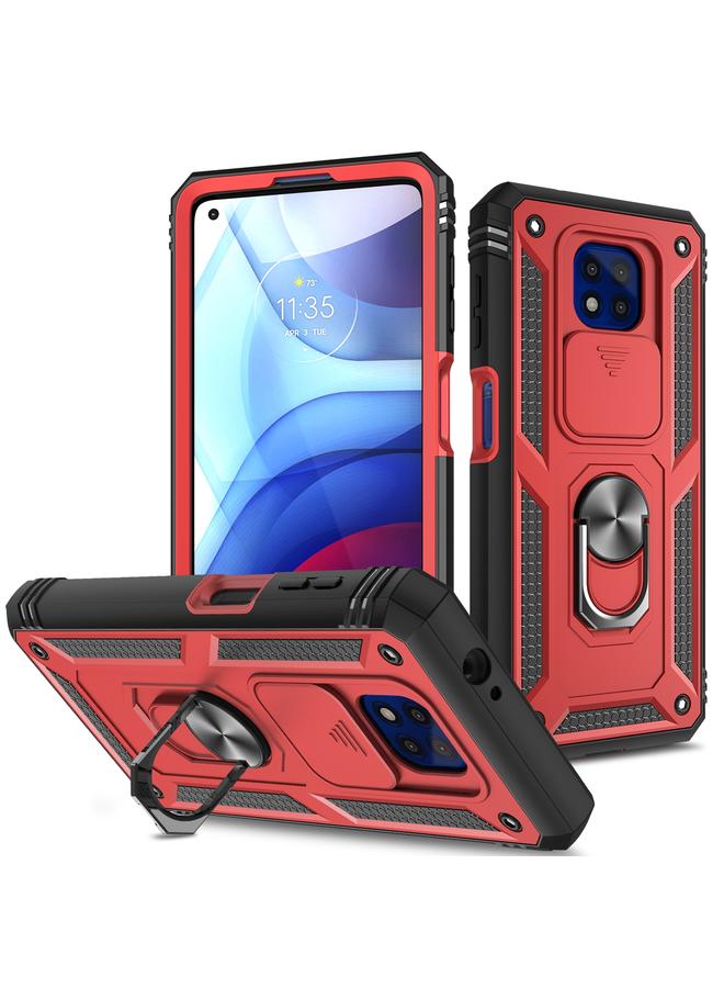 اس-توب جراب لهاتف Motorola Moto G Power 2021 مع غطاء كاميرا منزلق مصنوع من مادة TPU + PC - Image 1