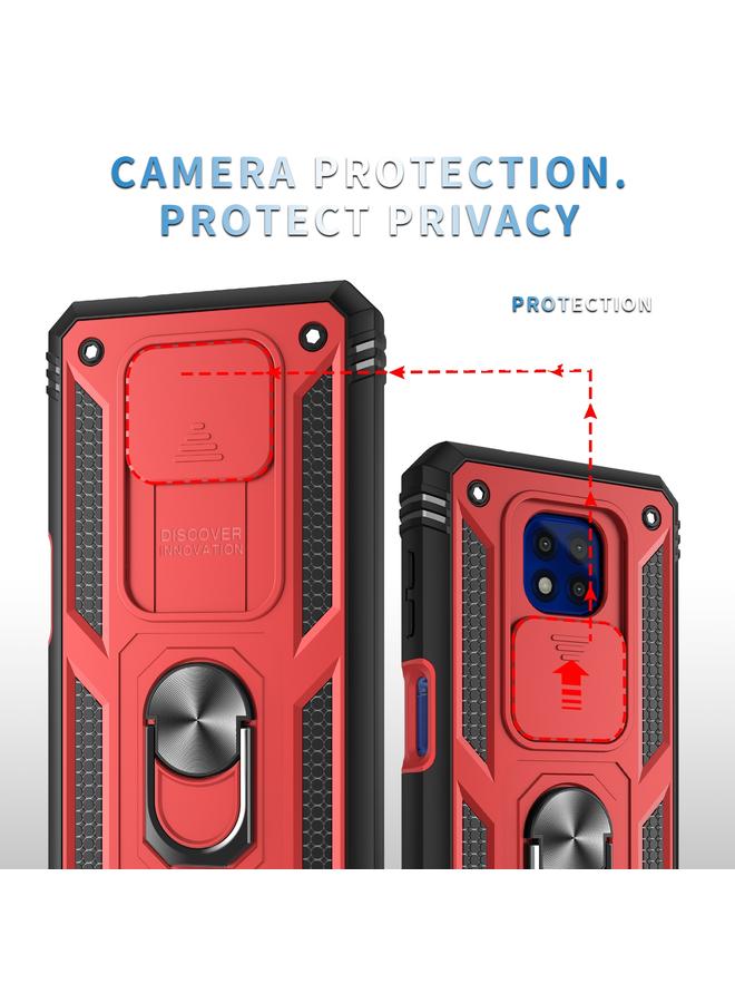 اس-توب جراب لهاتف Motorola Moto G Power 2021 مع غطاء كاميرا منزلق مصنوع من مادة TPU + PC - Image 3