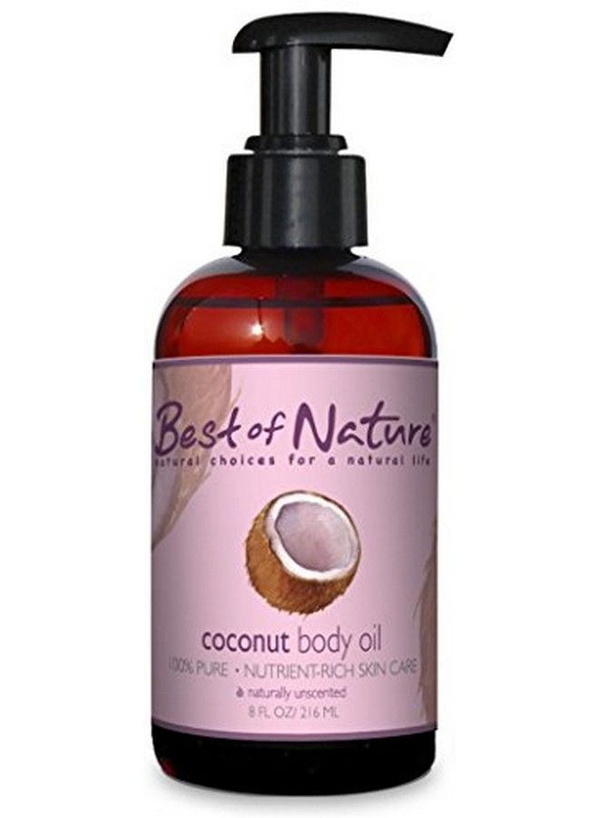 Best of Nature 100% زيت جوز الهند المعالج للتدليك والجسم النقي (8 أونصات) - Image 2