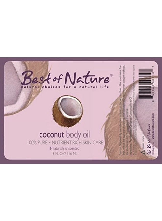 Best of Nature 100% زيت جوز الهند المعالج للتدليك والجسم النقي (8 أونصات) - Image 5