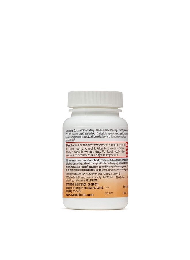 AZO AZO Bladder Control with Go-Less Daily Supplement | Helps Reduce Occasional Urgency& leakage due to laughing, sneezing and exercise | 54 Count Capsules  - Image 2