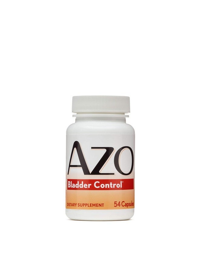 AZO AZO Bladder Control with Go-Less Daily Supplement | Helps Reduce Occasional Urgency& leakage due to laughing, sneezing and exercise | 54 Count Capsules  - Image 1
