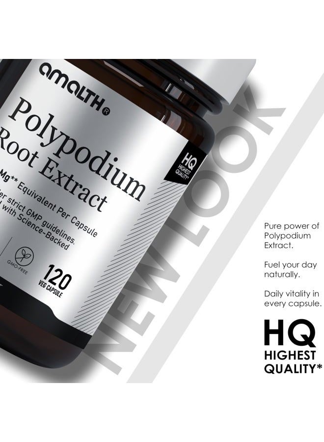 AMALTH Polypodium Leucotomos Extract 240 mg –Supports Natural Healthy Skin -Antioxidant Supplements -120 Capsules (Gluten Free & Non-GMO) - Image 2
