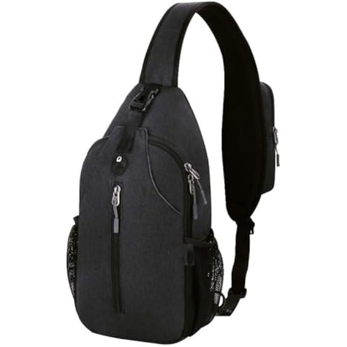 rayihni Sling Backpack CrossBody Sling Bags Multipurpose Crossbody Shoulder Bag Travel Hiking Daypack Chest Bag Casual Satchel for Men WomenTravel Gym Sport Hiking with USB Charger Port - Image 1