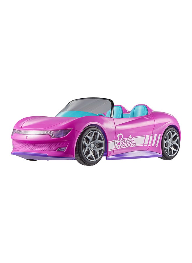 Hot Wheels Barbie RC Toy Car, Remote-Control Pink Convertible, Can Hold 2 Barbie Fashion Dolls & Trunk Opens for Storage, Sticker Sheet for Customizing  - Image 5