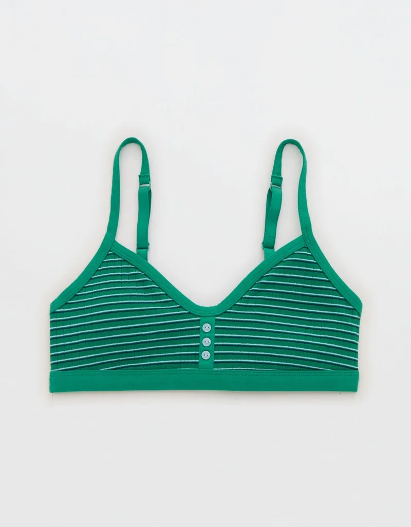 Aerie Superchill Cotton Rib Padded Bralette