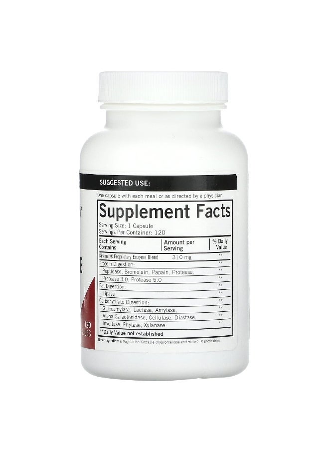 Kirkman Labs - Kirkman Labs, Enzyme Complete With DPP-IV, 120 Capsules - Image 1