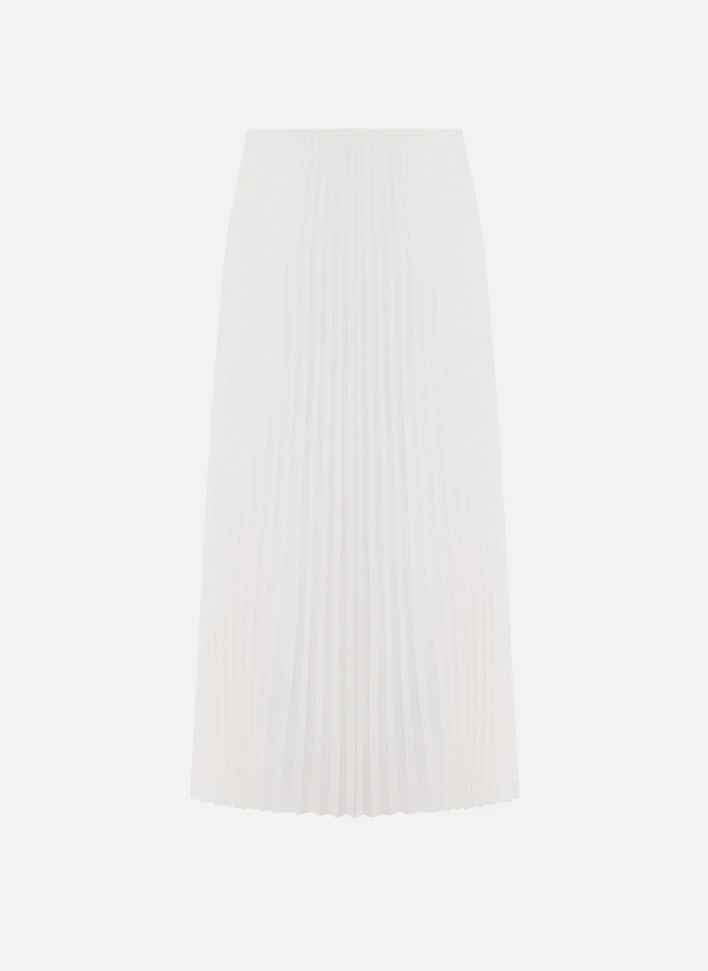 Lichi Pleated midi skirt in light fabric