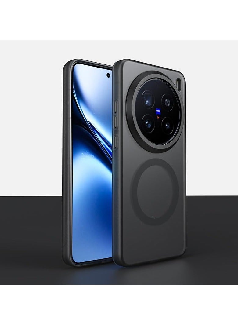 The frosted case is compatible with Vivo X200 Pro/vivo X200/vivo X200 Pro Mini, shock-proof and drop-proof magnetic strap and a four-corner built-in airbag cover - Image 1