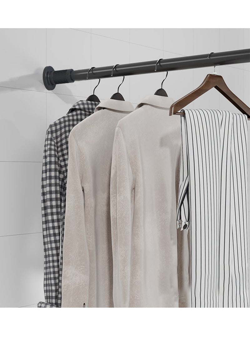 عربست قضيب ستارة قابل للتمدد بدون حفر للحمام وغرفة النوم، يمكن تمديده بشكل إضافي لتناسب الملابس. - Image 1
