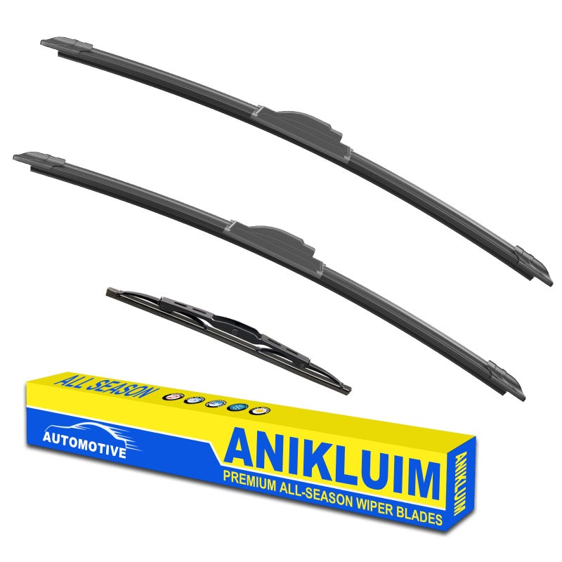 شفاطات ANIKLUIM 2222 مع مجموعة شفاط خلفي 16 بديل لسيارات 2000-2006 سوبربان 1500-2500 تاهو مساحات الزجاج الأمامي بجودة المصنع الأصلية عبوة من 3