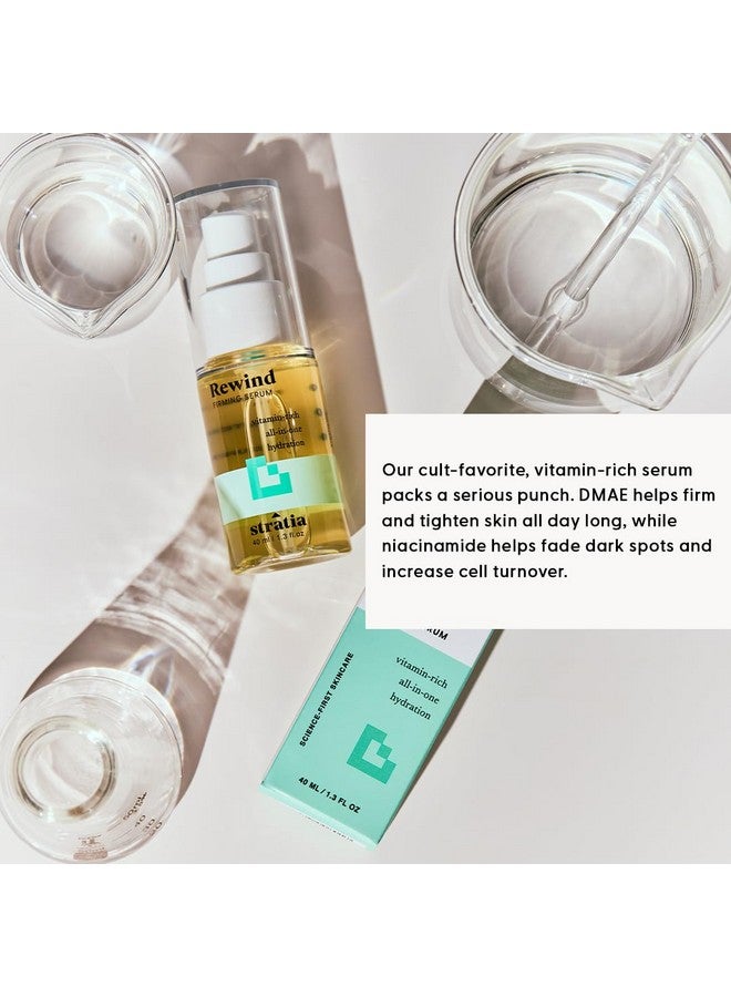 Stratia Rewind Firming & Hydrating Serum To Hydrate And Fade Hyperpigmentation Dmae Niacinamide & Hyaluronic Acid 1.3 Fl Oz - Image 5