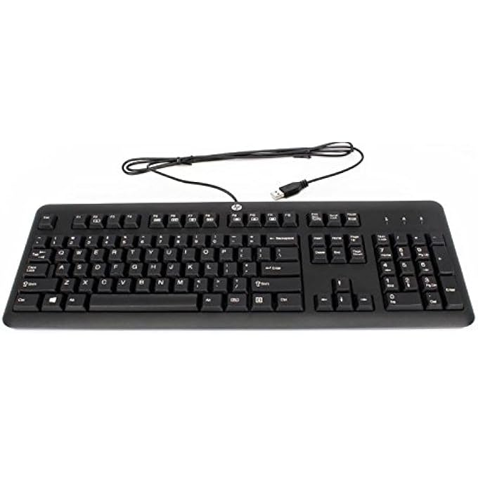HEWLETT PACKARD BLACK KEYBOARD KU-1156 PN 672647-003 - Image 1