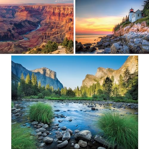 Bits and Pieces Value Set of 31000 Piece Jigsaw Puzzles for Adults National Park Puzzles Grand Canyon Yosemite Acadia Completed Sizes 20 x 27 - Image 5