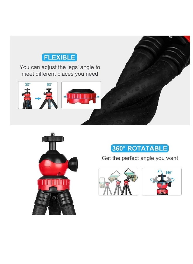 Generic - Mobile Phone Tripod, Portable Flexible Tripod, Flexible Smart Phone/Camera Tripod, Mini Video Blog Tripod, With Wireless Remote Control, Compatible With Iphone and other Android Phones - Image 1