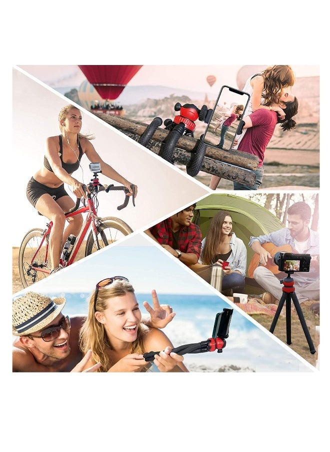 Generic Mobile Phone Tripod, Portable Flexible Tripod, Flexible Smart Phone/Camera Tripod, Mini Video Blog Tripod, With Wireless Remote Control, Compatible With Iphone and other Android Phones  - Image 2