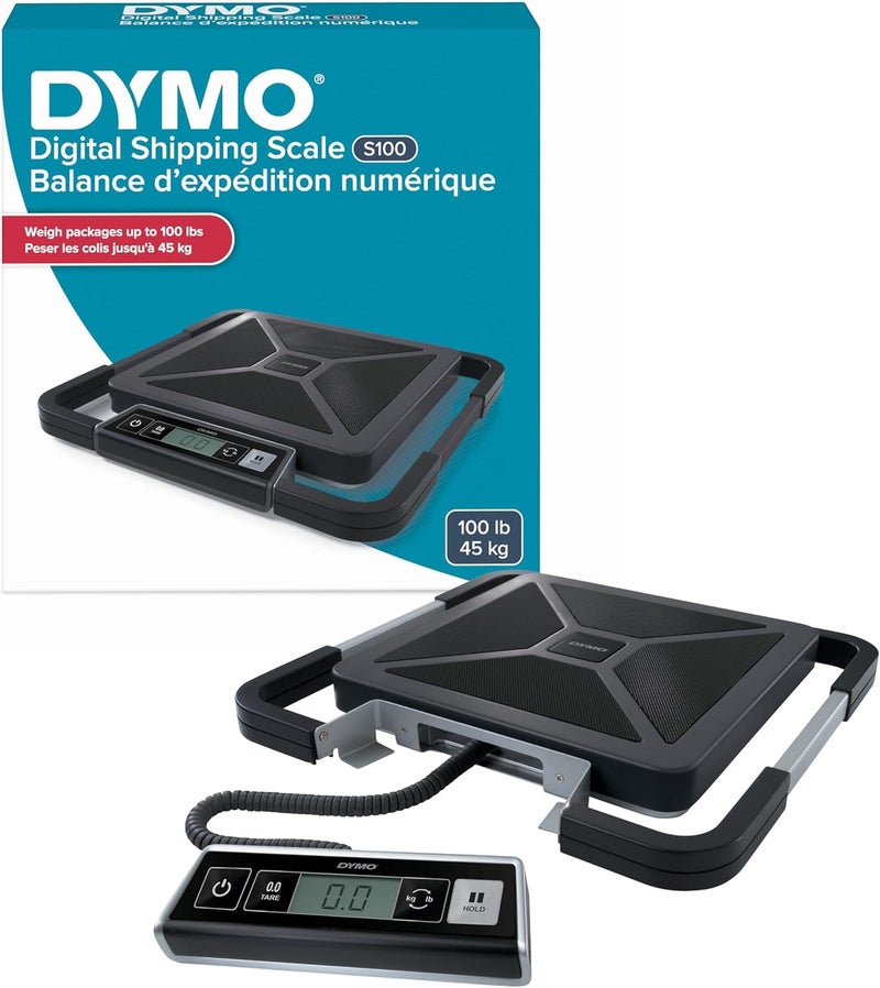 Dymo S100 Digital USB Shipping Scale, 100-Pound Capacity, Heavy Duty - for Weighing Large Mail, Packages - Image 1