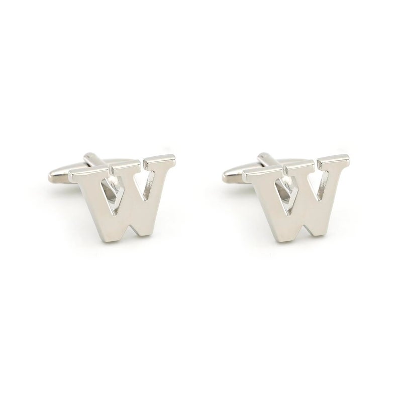 FURE Initial Cufflinks (Rhodium) for Men - Image 1